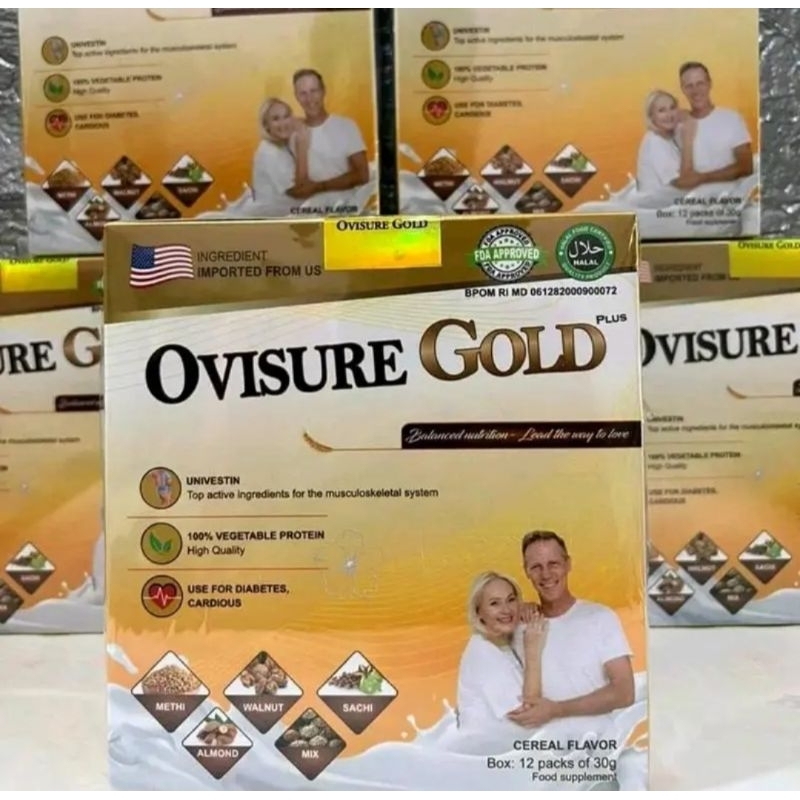 

PAKET 2 BOX SUSU OVISURE - OVISURE GOLD ASLI SUSU KESEHATAN TULANG DAN SENDI ISI 12 PCS