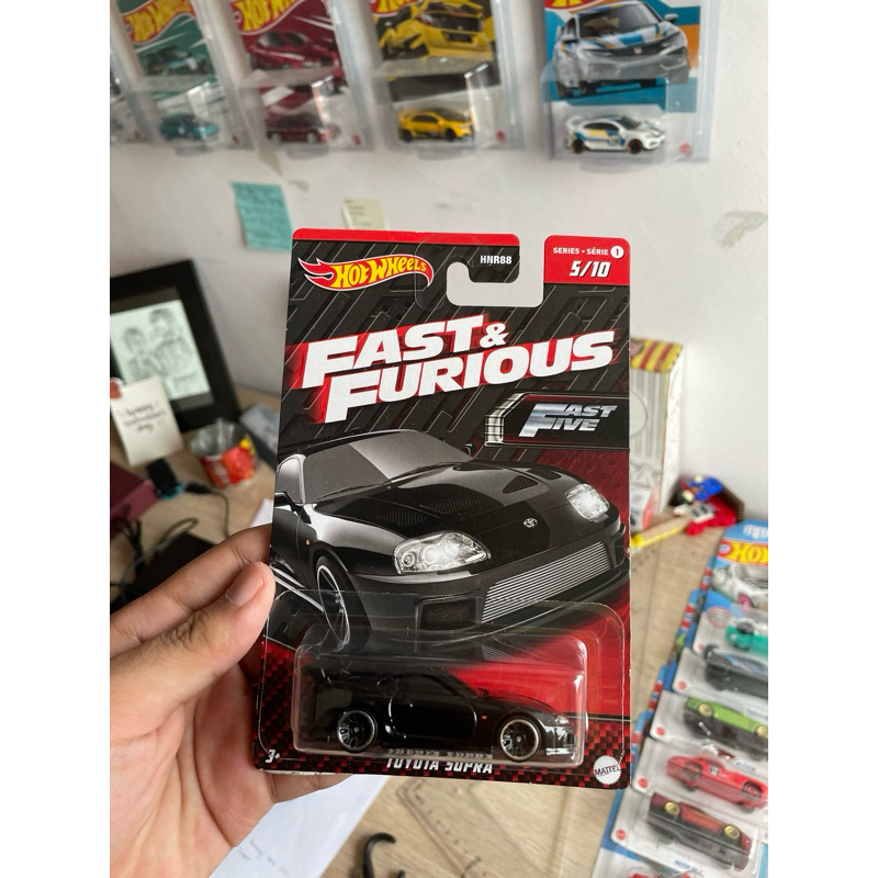 hot wheels toyota supra fnf fast and furious hitam