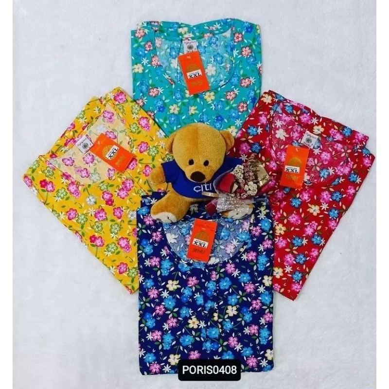 Baju Tidur HOKI XXL Jumbo Celana 3/4 (happy blossoms)