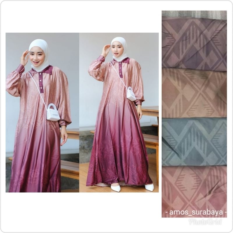 Gamis armani silk Dzikra. Dress premium