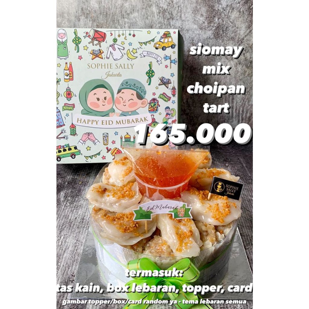 

Siomay Mix Choipan Tart Hampers Idul Fitri / Lebaran Edition