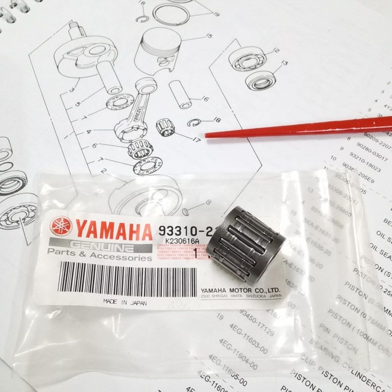 BEARING PEN PISTON - LAHER BAMBU STANG SEHER RXKING 93310-216Y4