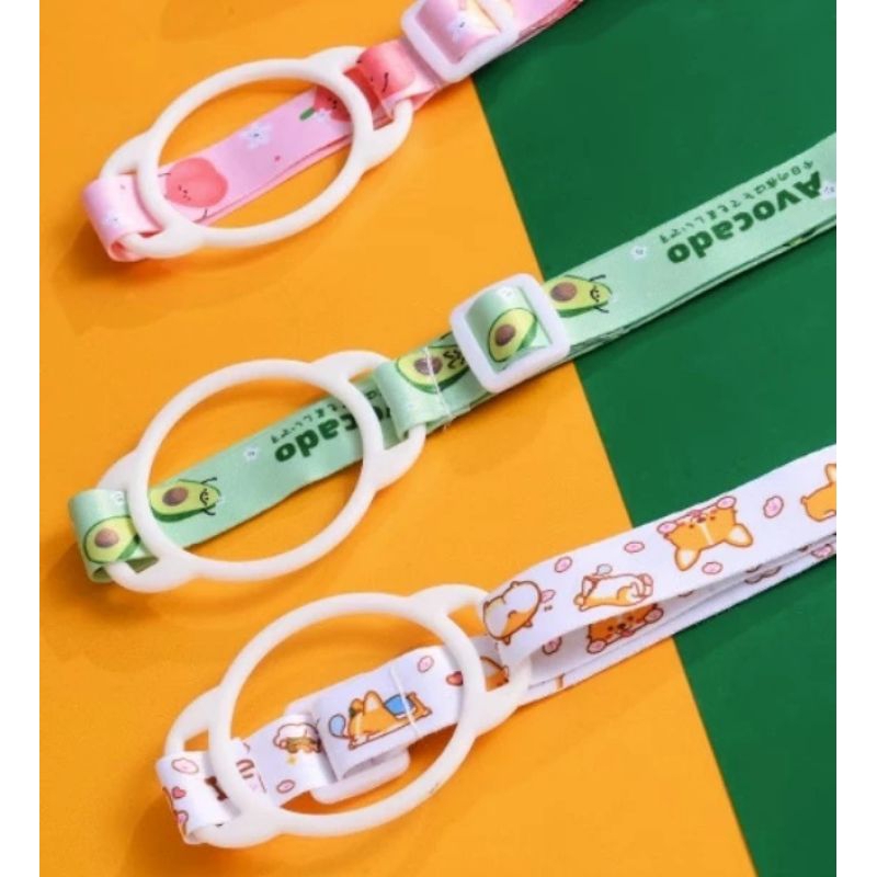 Tali Botol Minum Anak Motif Lucu / Tali Botol Karakter Lucu / Tali Botol Selempang Murah / Little Ki