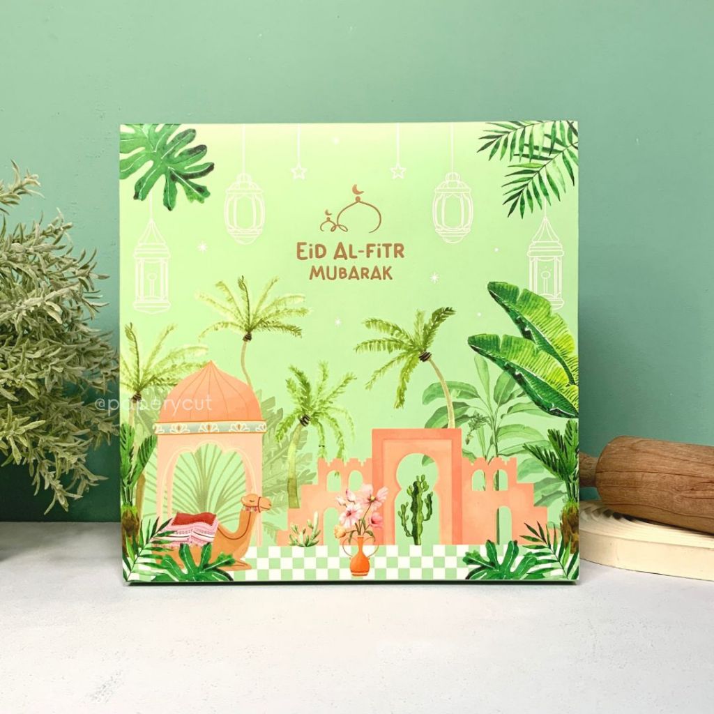 

Box Slide 22 x 22 x 7 cm Lebaran/Idul Fitri