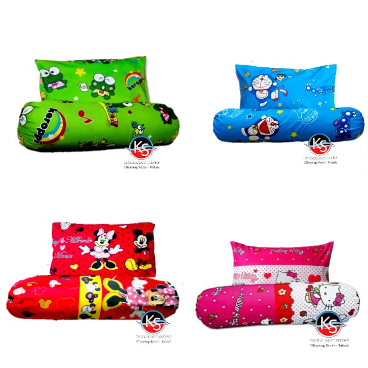 Sarung Bantal Guling Motif Karakter Ukuran Dewasa