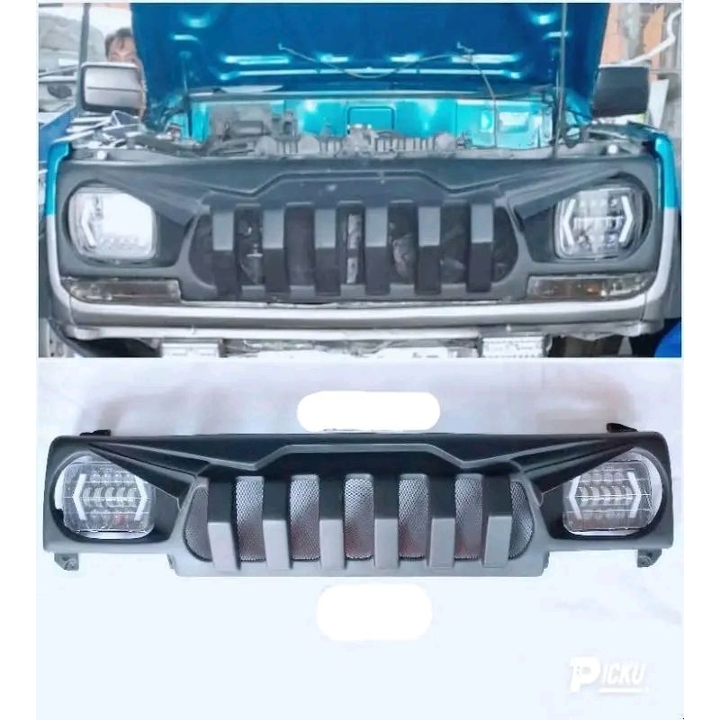 GRILL CUSTOM FEROZA MODEL MONSTER GLADIATOR LAMPU KOTAK