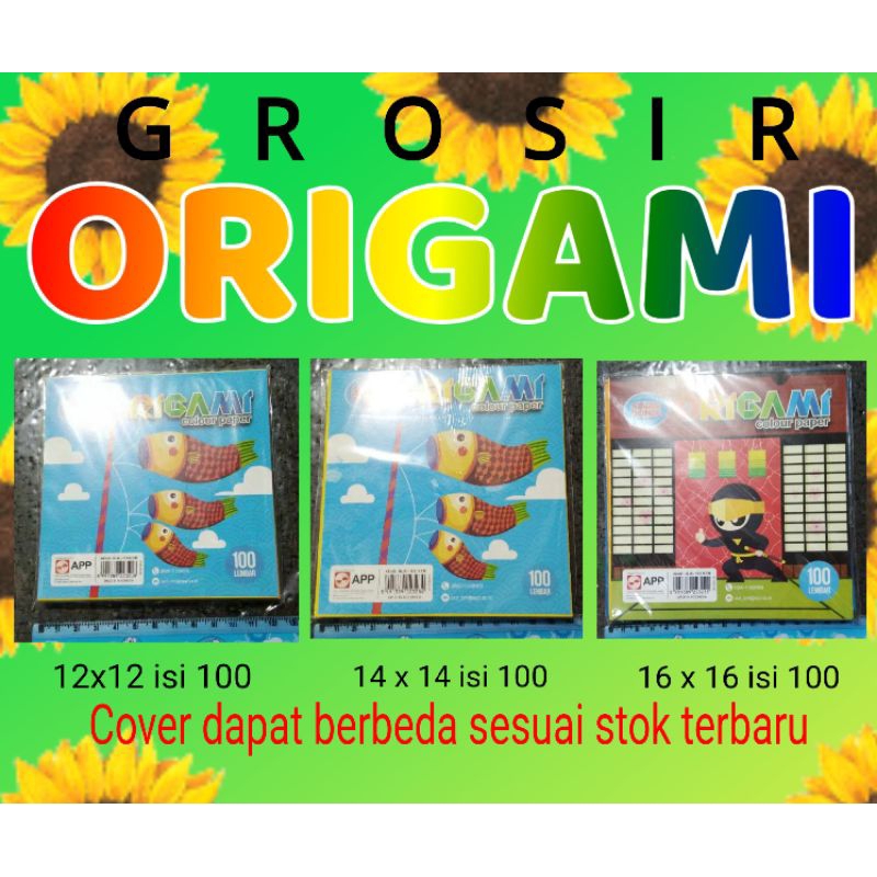 

GROSIR 12 PACK BUNGKUS KERTAS KERAJINAN PRAKARYA LIPAT ORIGAMI WARNA SIDU ISI 100 LEMBAR UKURAN 12X12 14X14 16X16