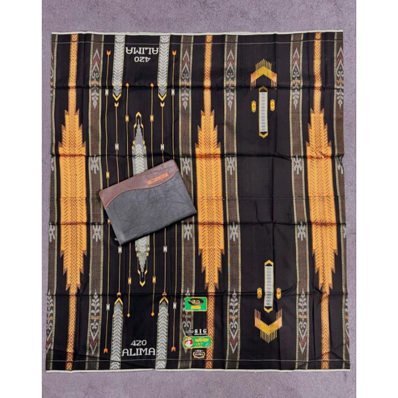 SARUNG ALIMA MOTIF SONGKET IKAT GUNUNG (SIG)BENANG FULL SUTRA 420#AJ.HISN#