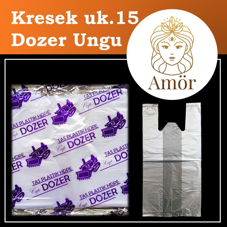 kresek dozer ungu uk 15 kantong plastik bening buram untuk makanan ukuran 15 x 30 cm