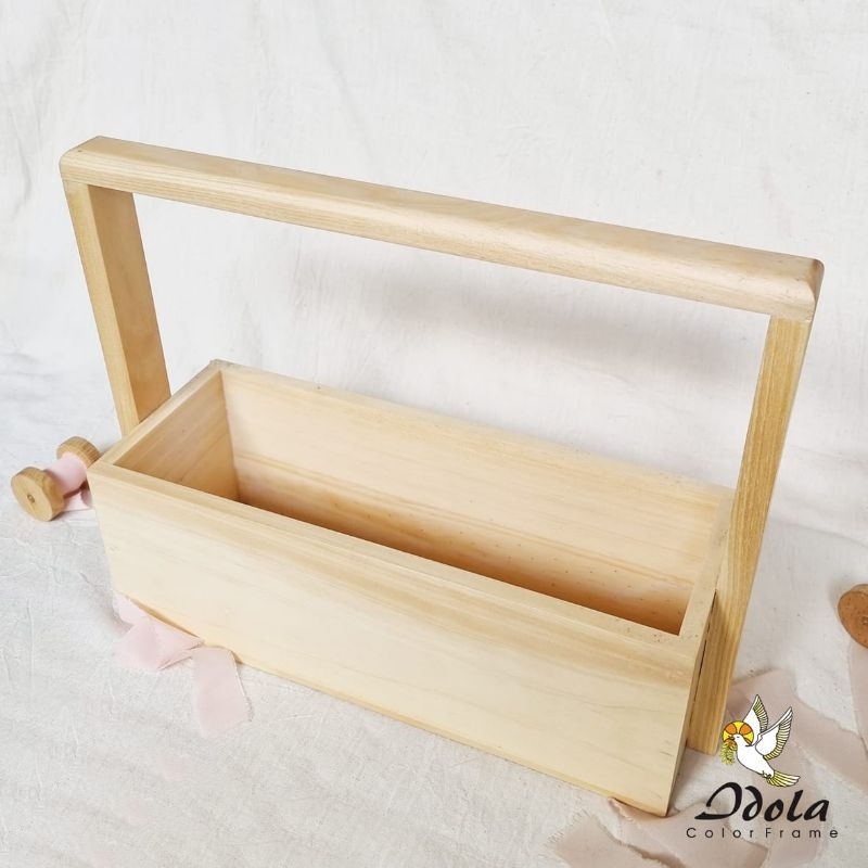IDOLA FRAME - TEMPAT HAMPERS/KOTAK PENYIMPANAN/ BOX KAYU/KOTAK KAYU/ TEMPAT ROTI LEBARAN/ BOX RAMADH