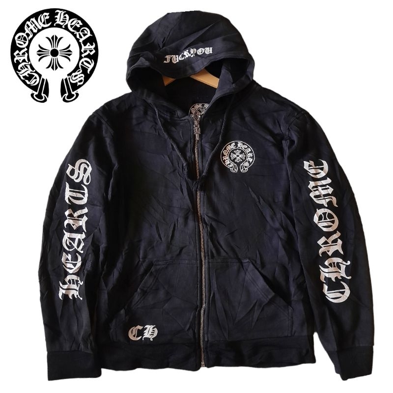 HOODIE ZIPER CHROME HEARTS  SECOND
