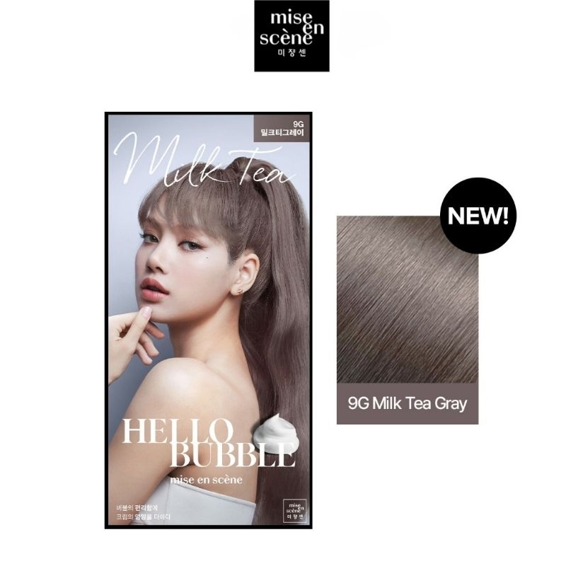 mise en scene Hello Bubble - Hair Color New 2023 - 9G Milk Tea Gray
