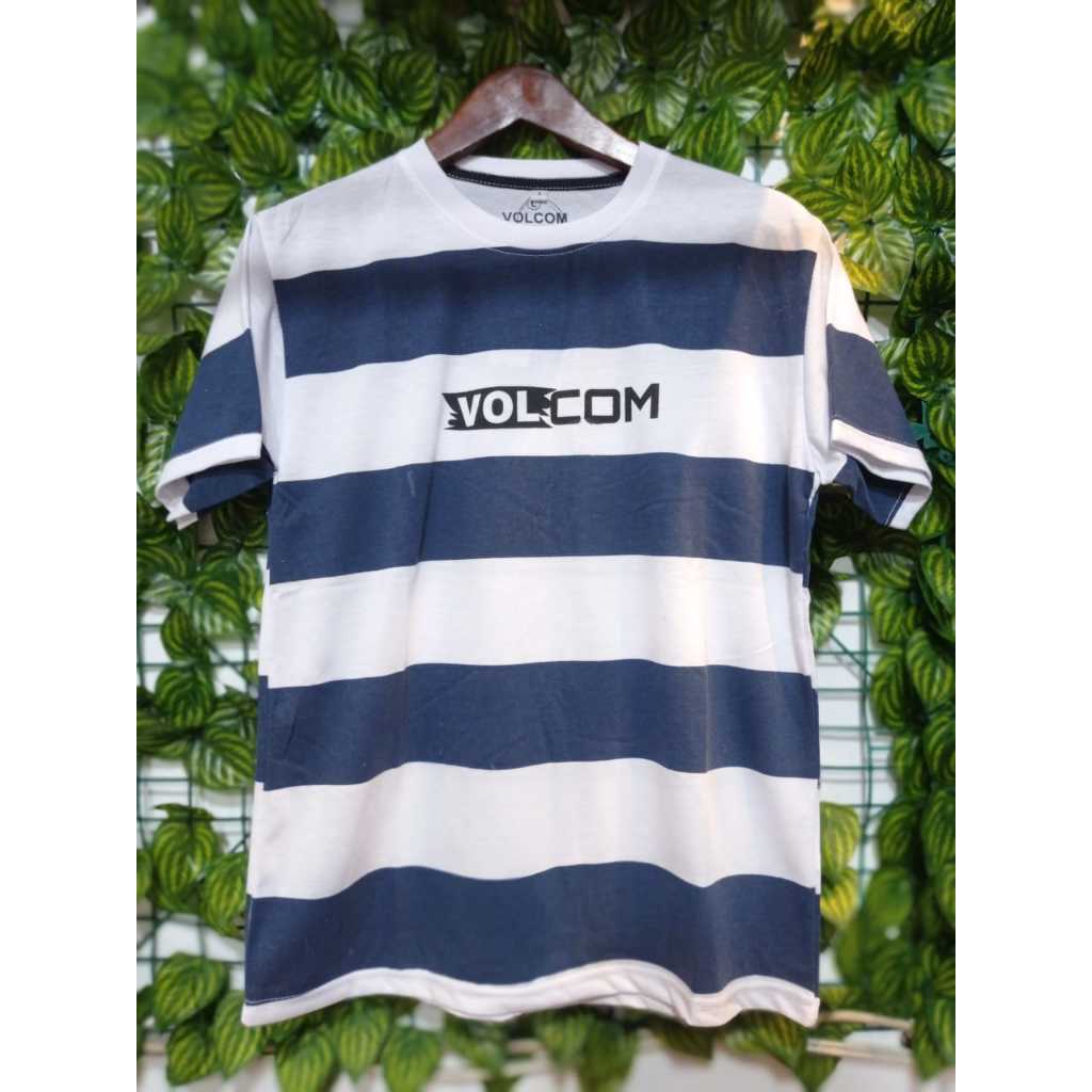 kaos salur sablon bahan semi katun/kaos pria wanita