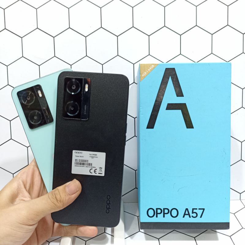 Oppo A57 4/128GB + 4/64GB Hp Second Bekas Fullset