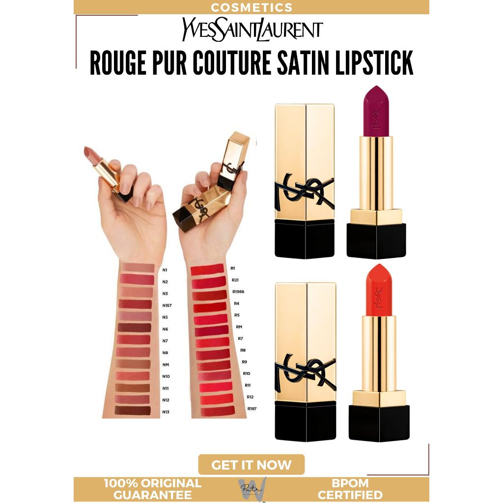 YSL YVES SAINT LAURENT Rouge Pur Couture Satin Lipstick