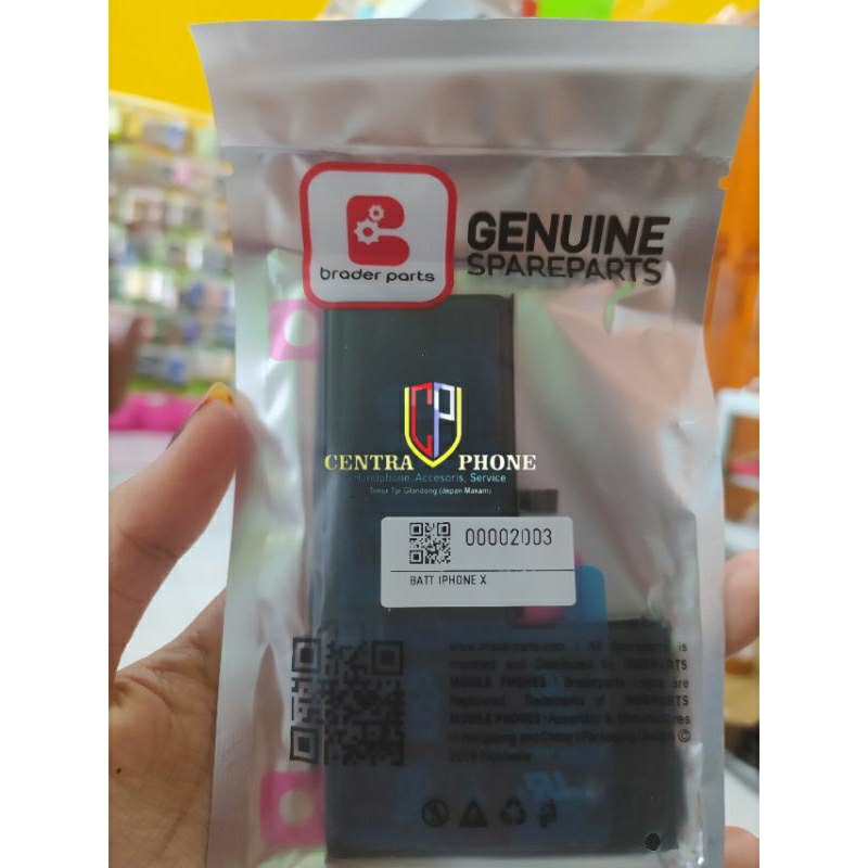 BATRE BATREI BATERAI IPHONE X BRADERPARTS