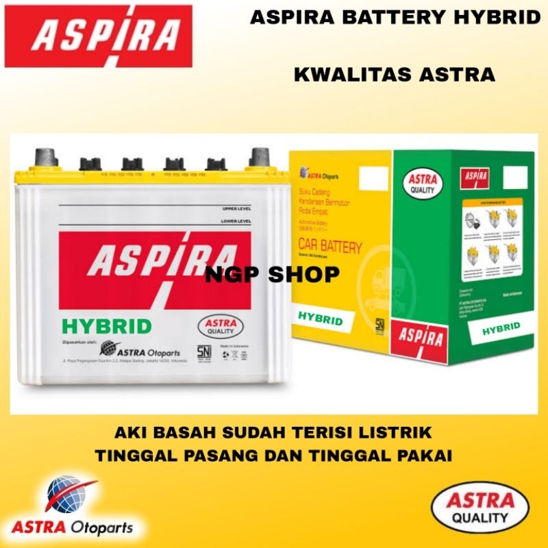 AKI / ACCU ASPIRA HYBRID NS60 / NS60L / NS60LS - kwalitas Astra
