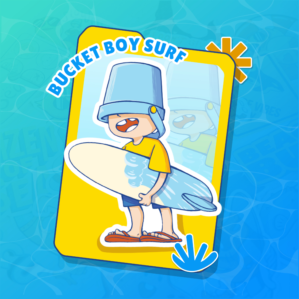 

Seaside Finds - Bucket Boy Surf Sticker