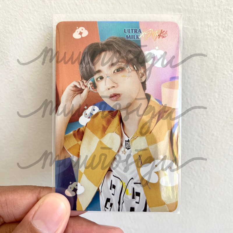 (Ready Stock) Photocard PC STRAY KIDS SKZ Han Ultra Milk Hologram