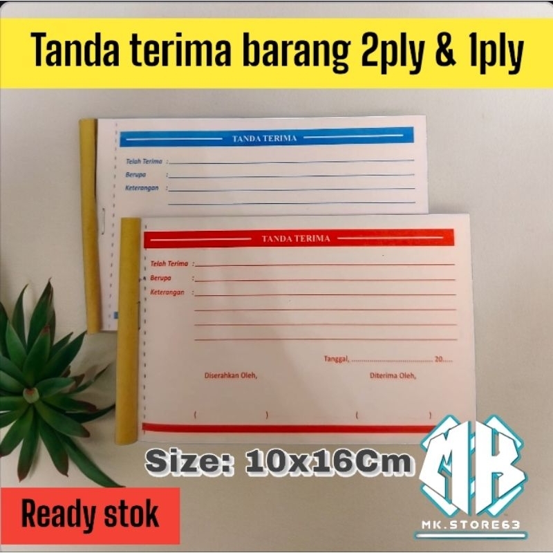 

NOTA TANDA TERIMA BARANG 2 PLY 1/4 FOLIO - SIAP KIRIM