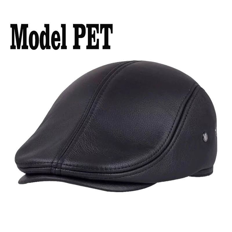Topi Pet Kulit Asli domba Pria Original