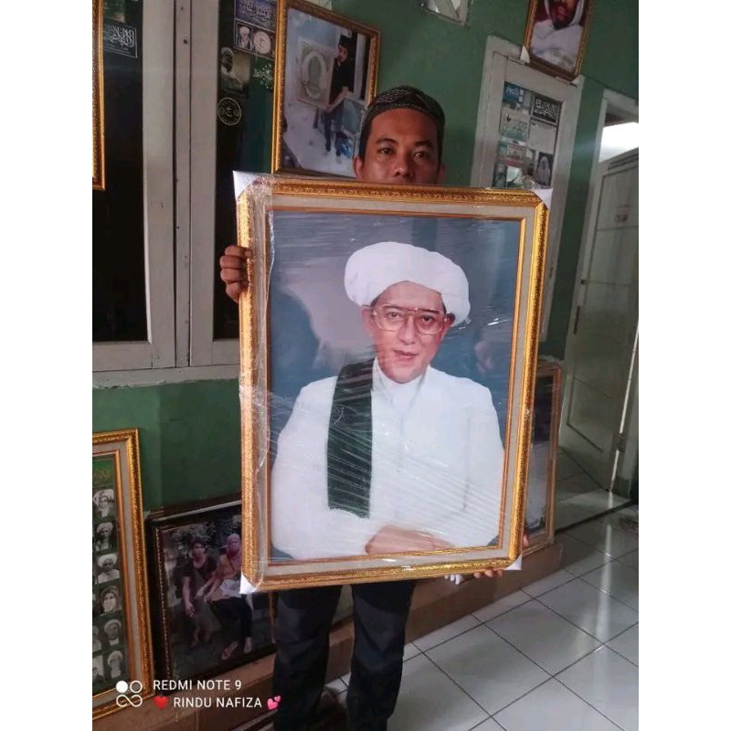 Bingkai Foto Kaca Guru Sekumpul/Pigura/Frame Foto/Cetak Foto