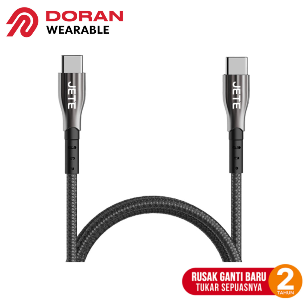 JETE CX8 Kabel Data Kabel USB Type C to Type C Power Delivery JETE CX8 - Garansi 2 Tahun