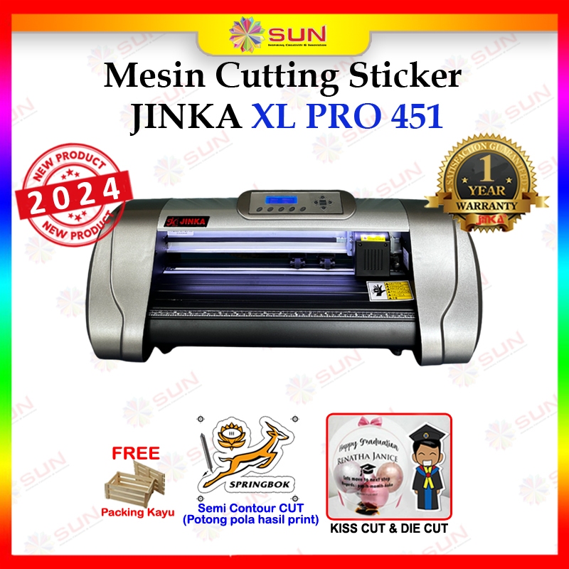 Mesin Cutting Sticker Jinka Pro 451 Terbaru - XL 451 ( Contour CUT - Potong Pola Hasil Print )  Peng