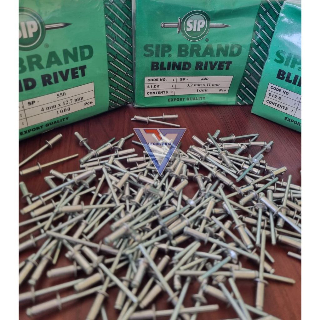 Paku Rivet SIP Brand SP 435 430 450 540 550 640 665 675 Per PAK