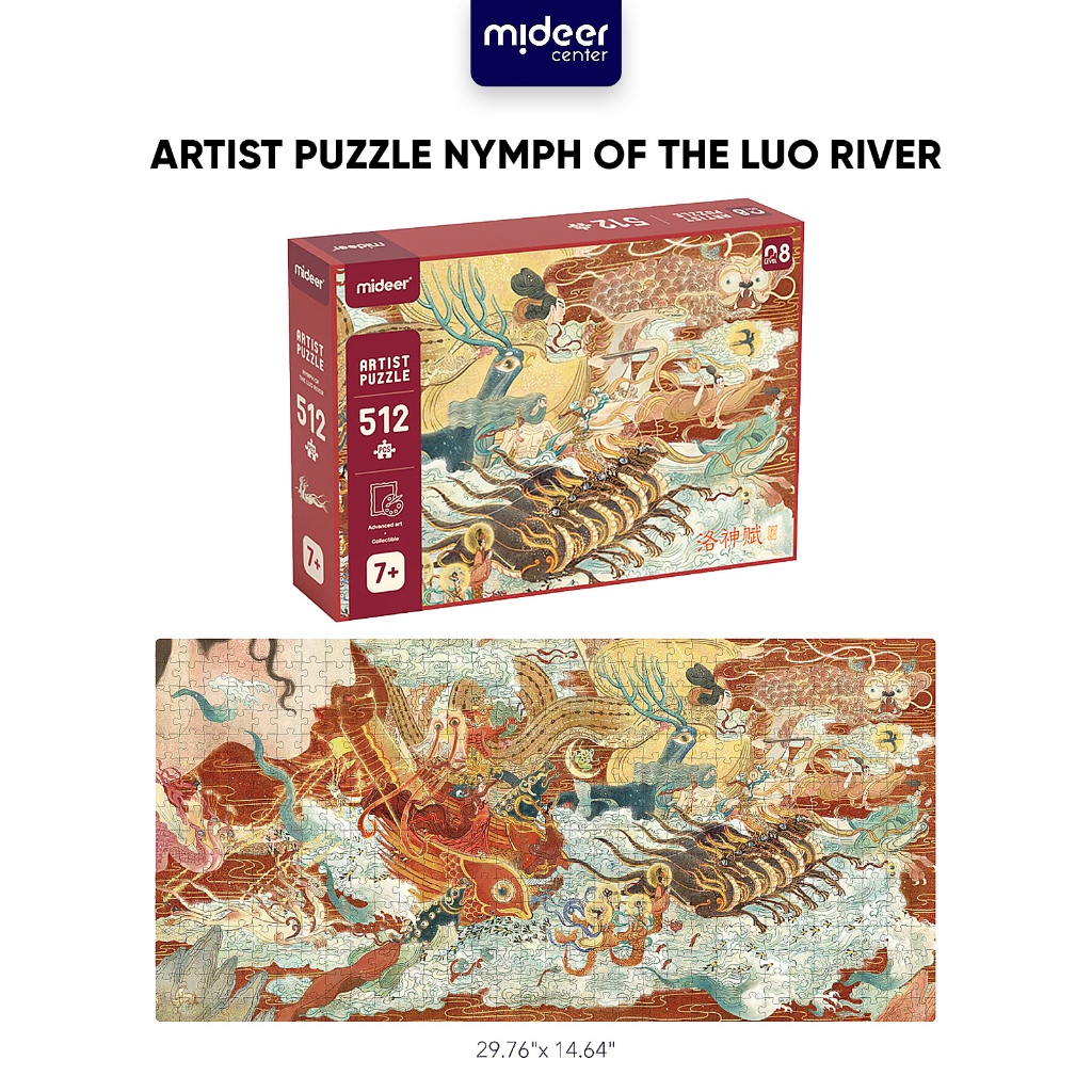 Mideer Puzzle Level 8 Nymph Of The Luo River 512pcs Mainan Edukasi Anak MD3152