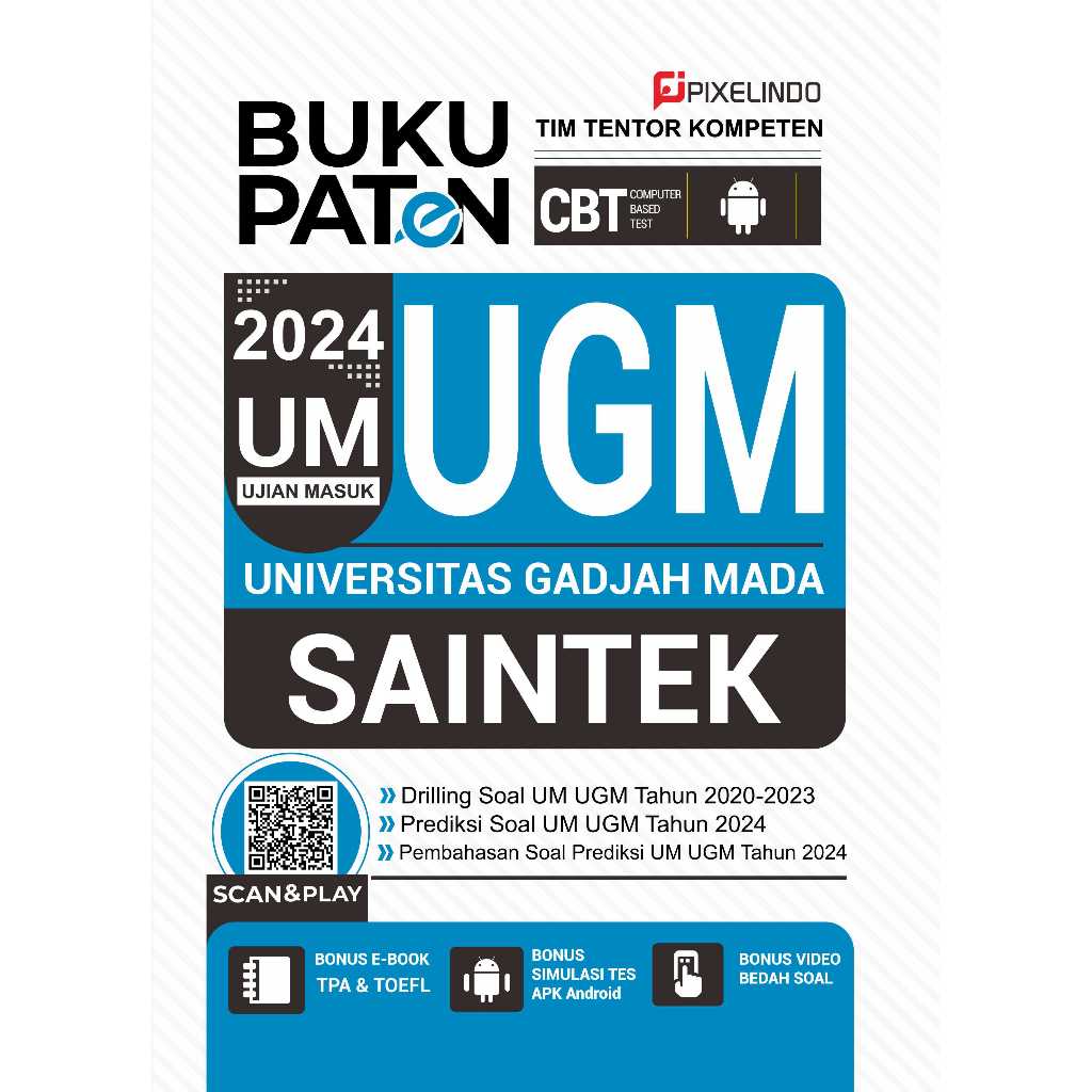Buku Paten UTBK 2024 Buku Paten Ujian Masuk UGM Saintek 2024