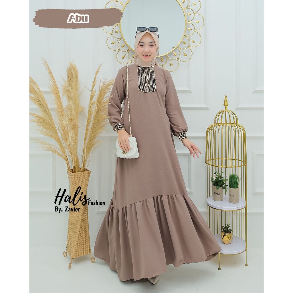 ARABIAN DRESS KEKINIAN OOTD REMAJA PALING VIRALL MATERIAL CRINGKEL BY HALIS FASHION