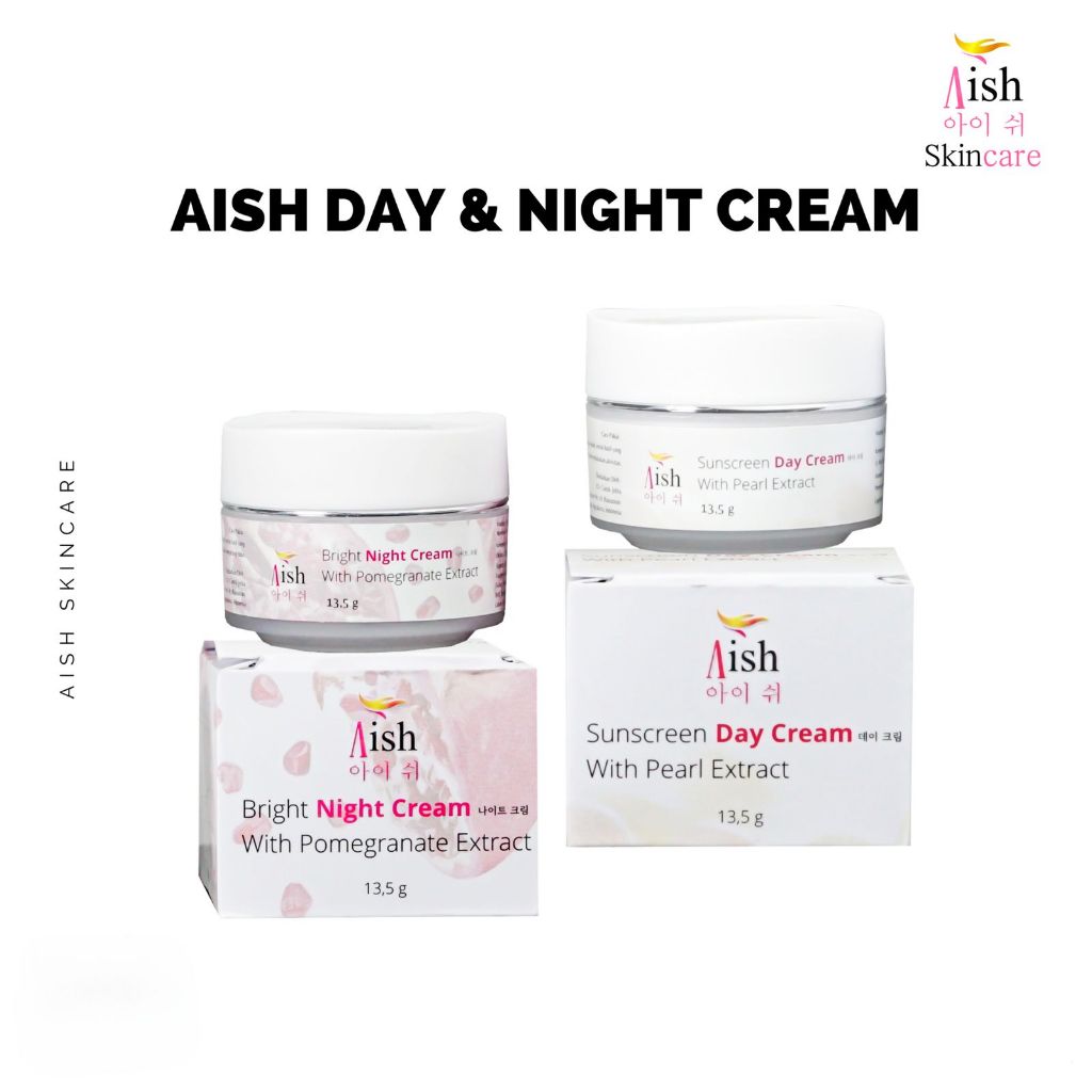 Aish Day And Night Cream Moisturizer Anti Aging | Krim Anti Aging | Ori Bpom Halal Ampuh Bumil Busui