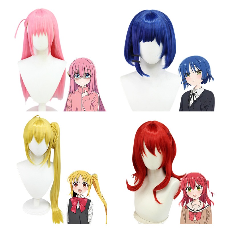 【Wetrose】Wig Gotou Gotoh Hitori Yamada Ryo Cosplay Ryo Ikuyo Kita Nijika Ijichi Wig BOCCHI THE ROCK 