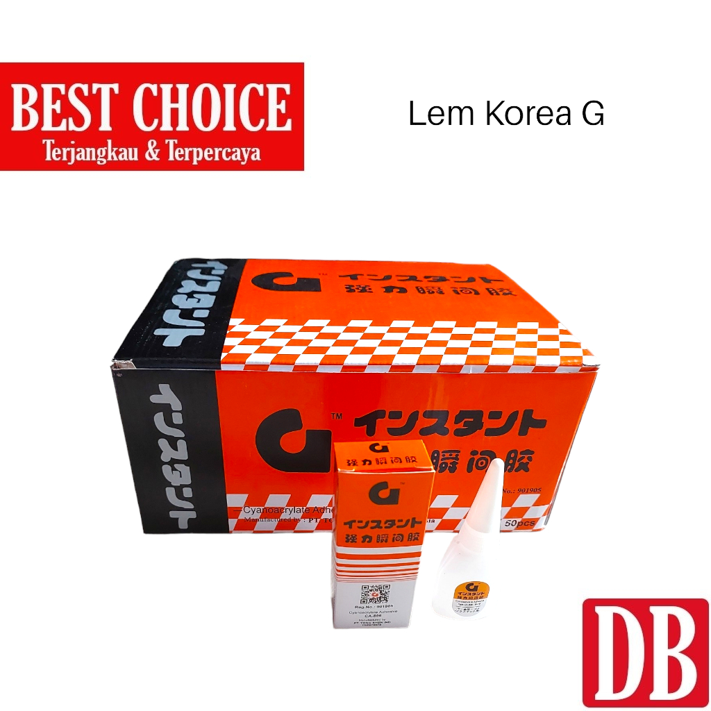 

Lem Korea / Power Glue / Cyanoacrylate Adhesive G (1pcs)