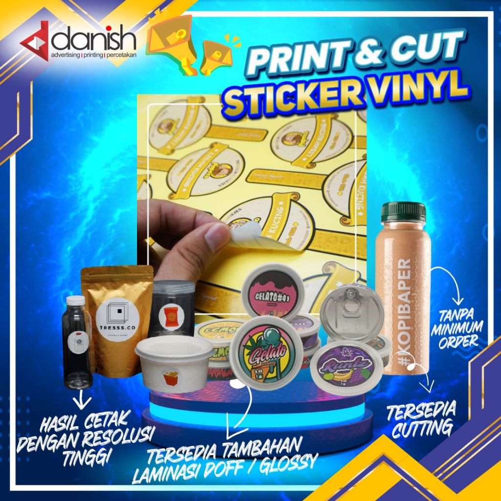 

PRINT AND CUT STIKER VINYL LABEL MAKANAN KEMASAN