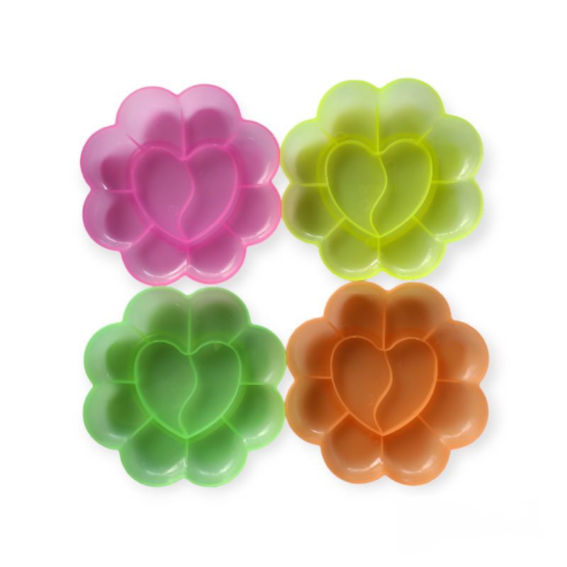 

palet bunga / piring cat air / tempat cat air / piring cat air kembang