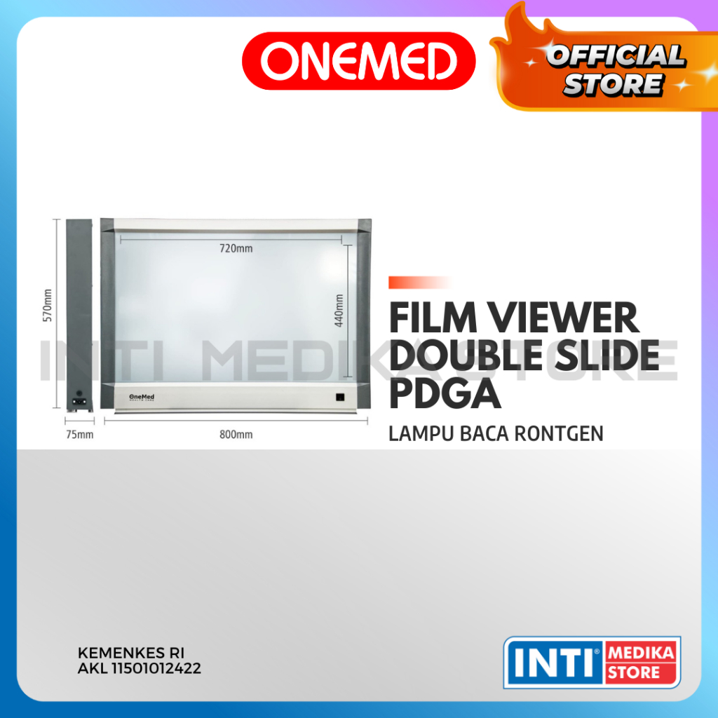 ONEMED - Film Viewer Double Slide X Ray | Lampu Baca Rontgen