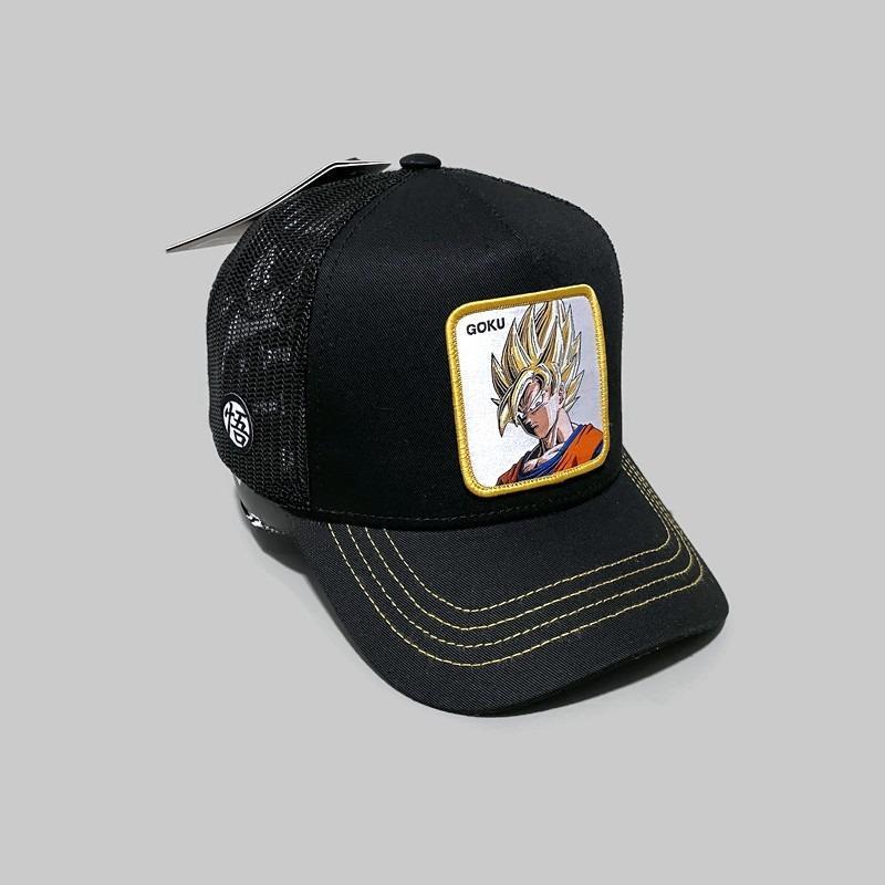 TOPI CAPSLAB TRUCKER TONAL GOKU SSJ BLACK
