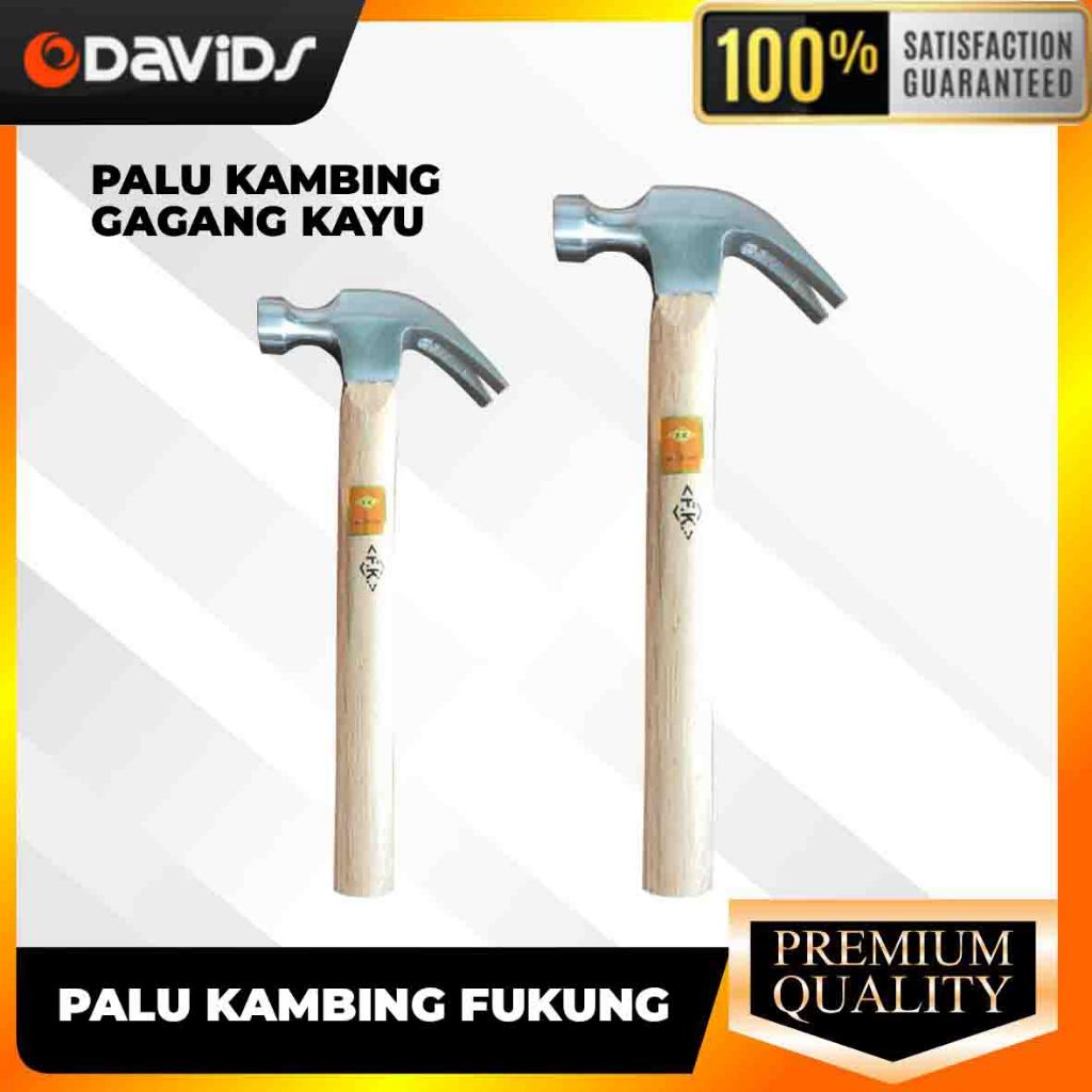 Palu Kambing Martil Besi Hammer Claw Gagang Kayu Fukung