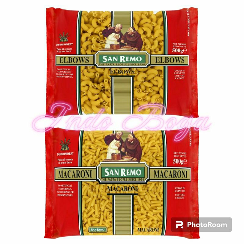 

san remo elbow macaroni pasta 500 gram