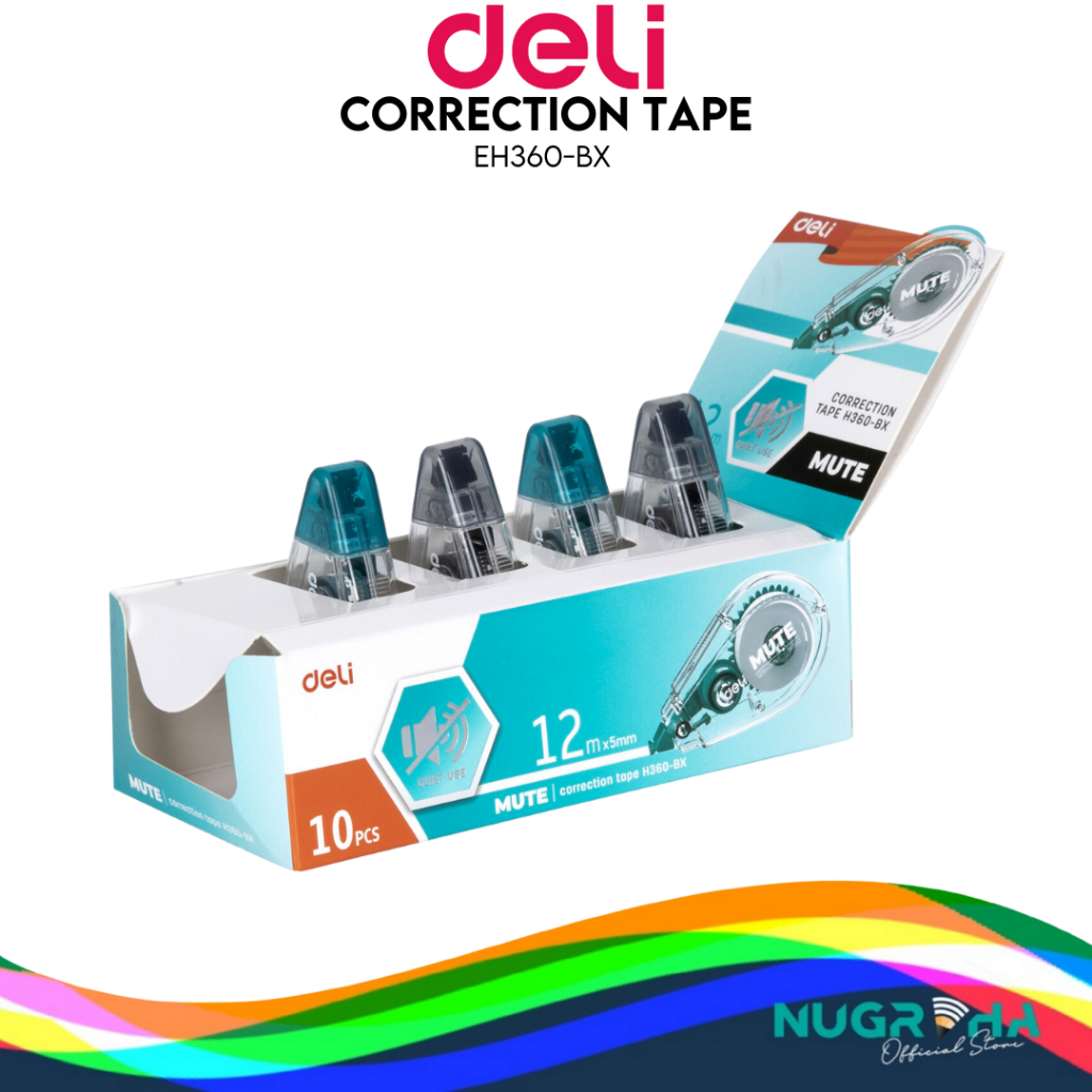 

Deli Correction Tape / Tip X Kertas CP Tape 12 Meter EH360-BX