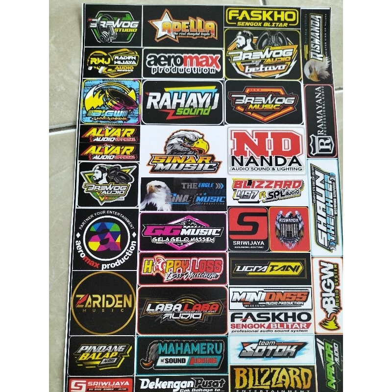 

Stiker Sounesystem | Stiker Pack Logo Sound | Stiker Sound isi 36 Biji