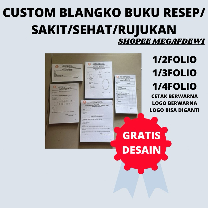 

CETAK BLANGKO BUKU RESEP 1PLY HVS | FREE CUSTOM