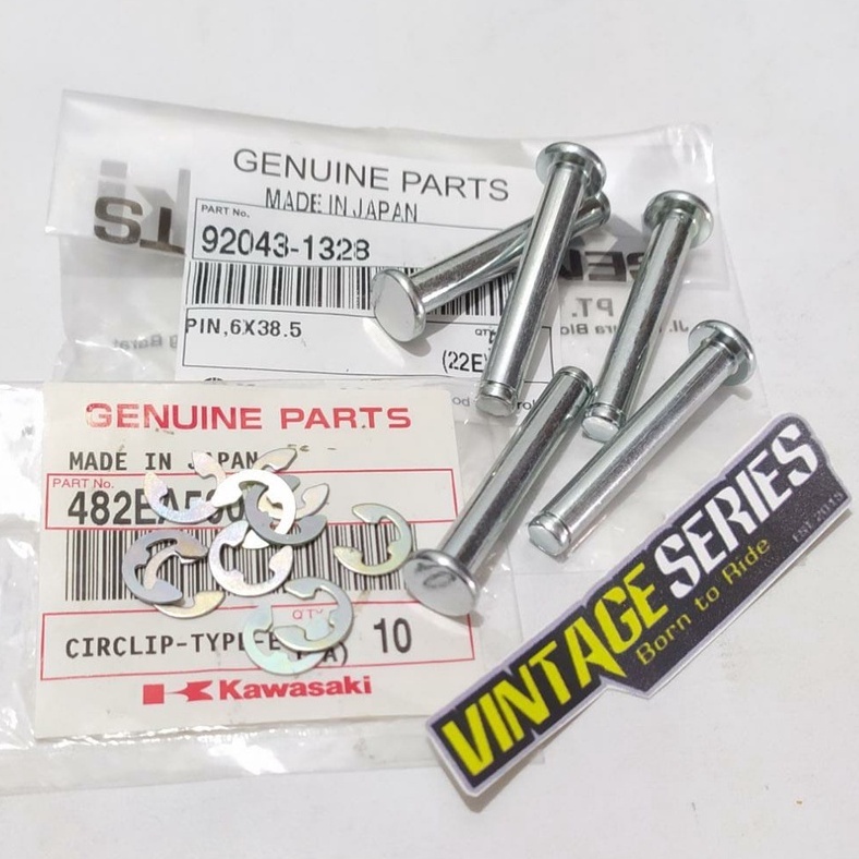 BESI PEN PIN INJAKAN PIJAKAN FOOTSTEP BELAKANG NINJA R RR 150 KRR ORIGINAL KAWASAKI 92043-1328