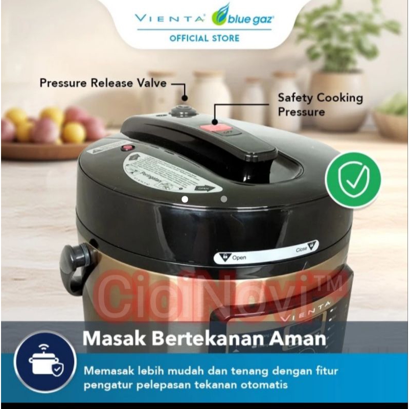 Smart Pressure Cooker Vienta SPC Panci Presto Vienta