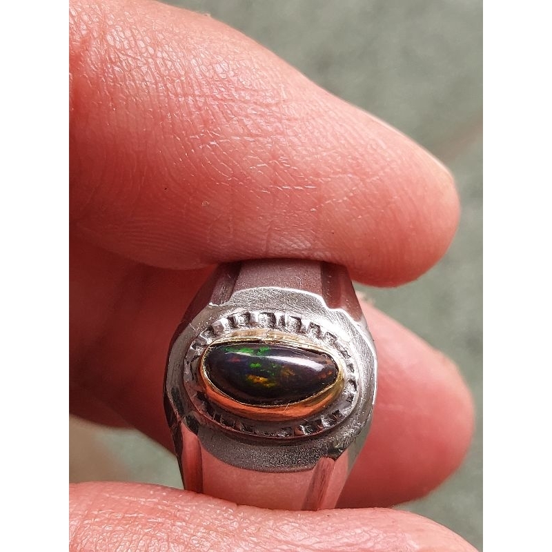 Batu Kalimaya Black Opal Banten solid