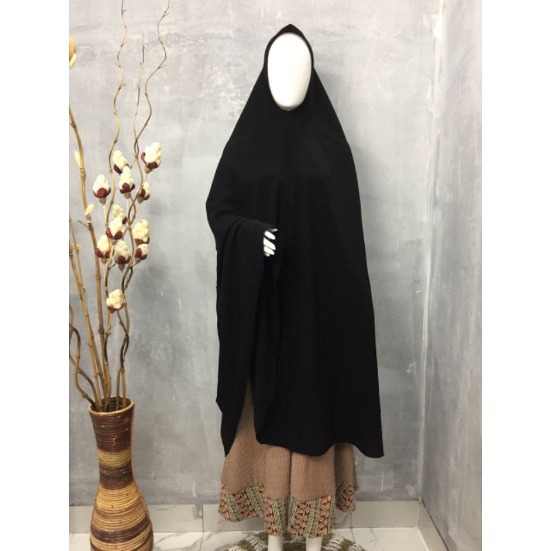 Khimar Jetblack Non Pet & Pet Antem