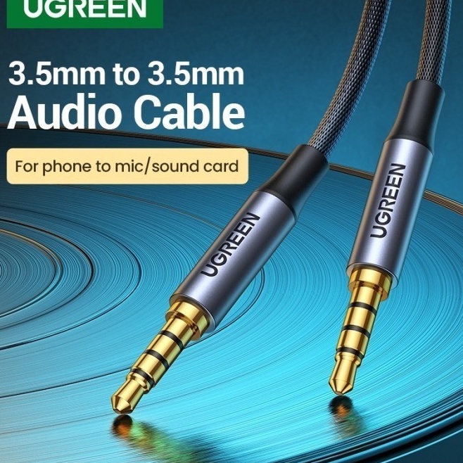 vh Ugreen Kabel Jack 4 Pole TRRS Audio Mic for Aux 35mm  Kabel Audio Jack Ugreen 1648  2782  2785