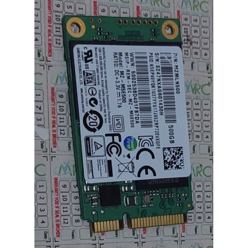 Samsung SSD 850 EVO mSATA 500GB - MZ-M5E500